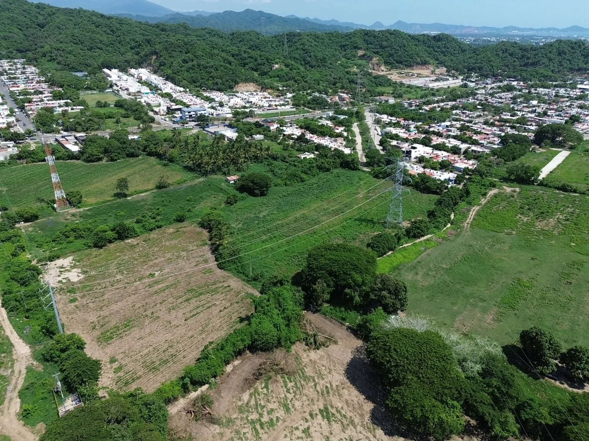 Vista aérea del predio de Calandrias