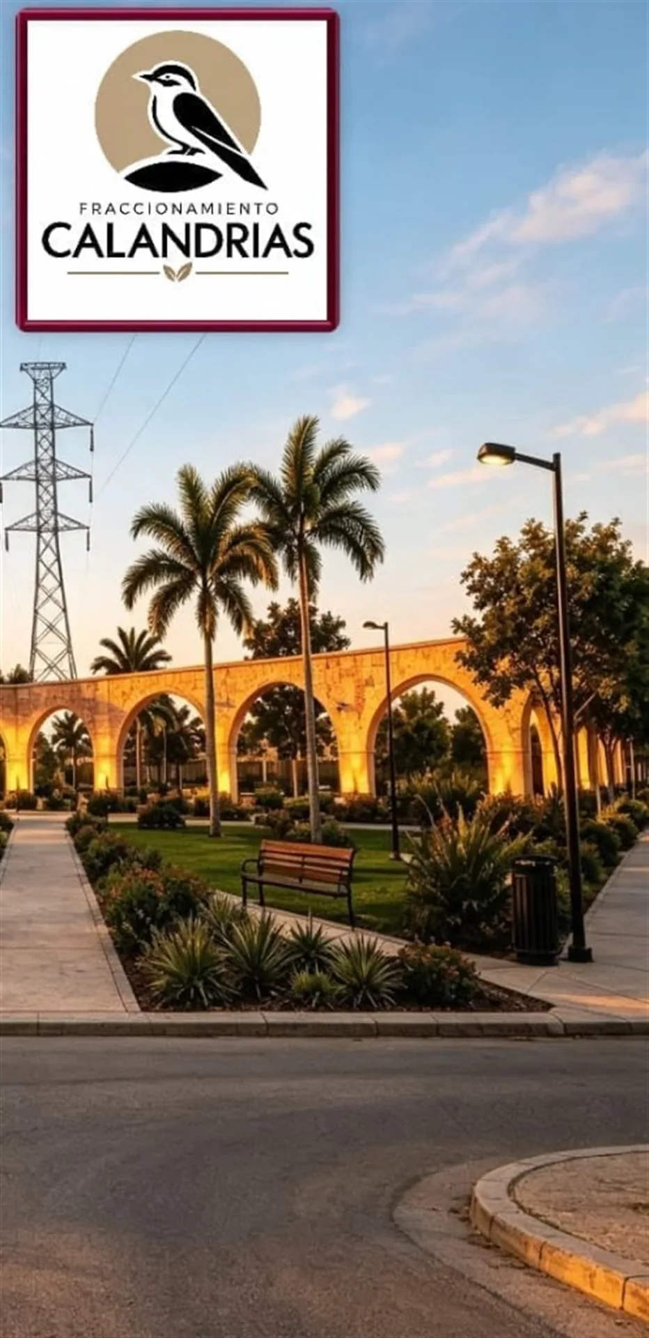 Área común al atardecer